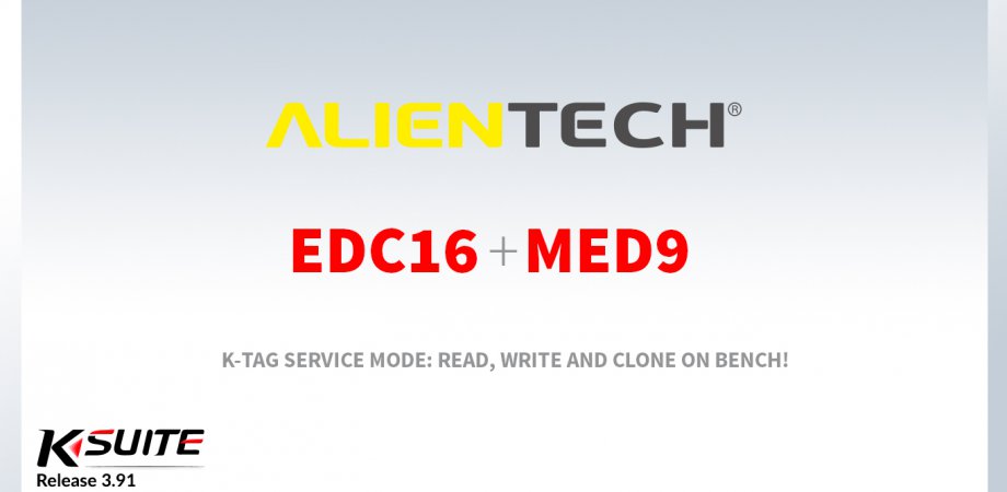 K-TAG Service Mode: ECU Bosch EDC16 and MED9 now supported!
